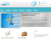 Tablet Screenshot of engebio.eng.br